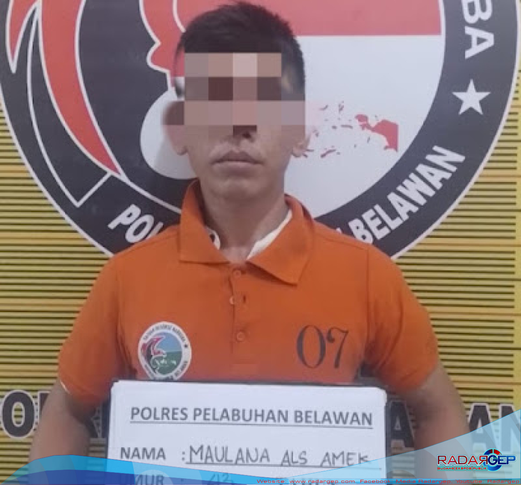 Sat Narkoba Polres Pelabuhan Belawan Tangkap Pengedar Shabu di Kota Bangun